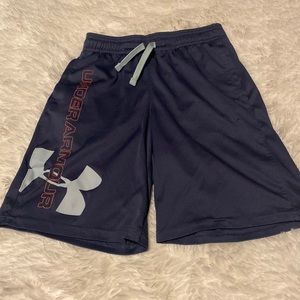 Blue under armor shorts size M. Smoke free home